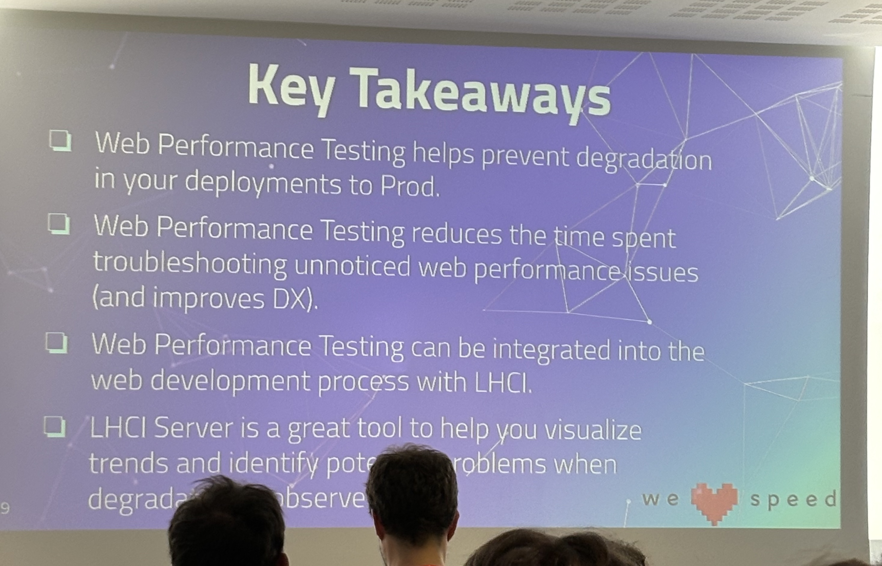 Key takeaways from the talk